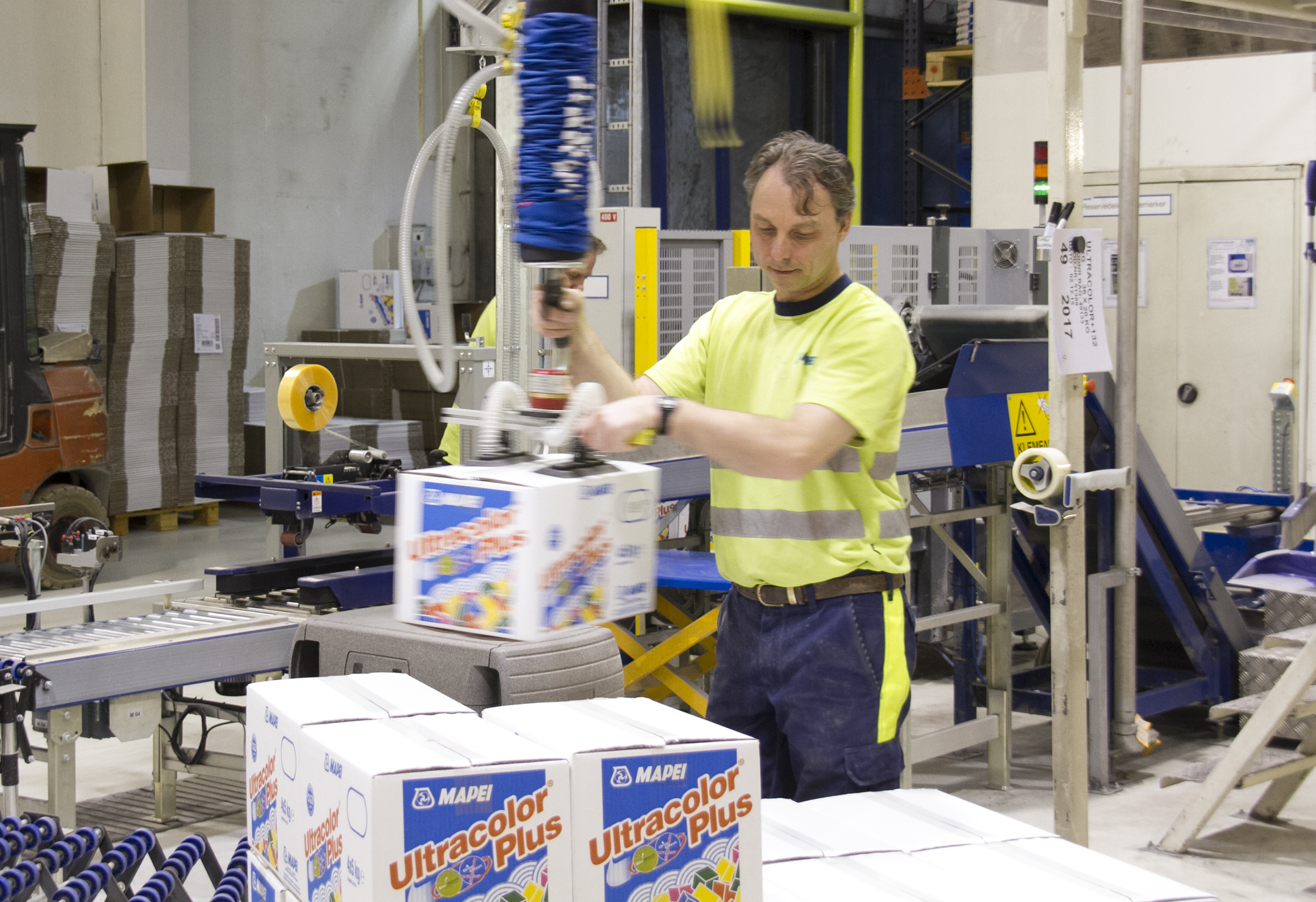 Lönsam automatiserad packlinje hos Mapei