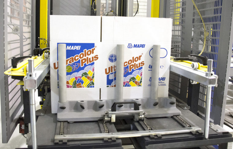 PallPack kartongresare hos Mapei