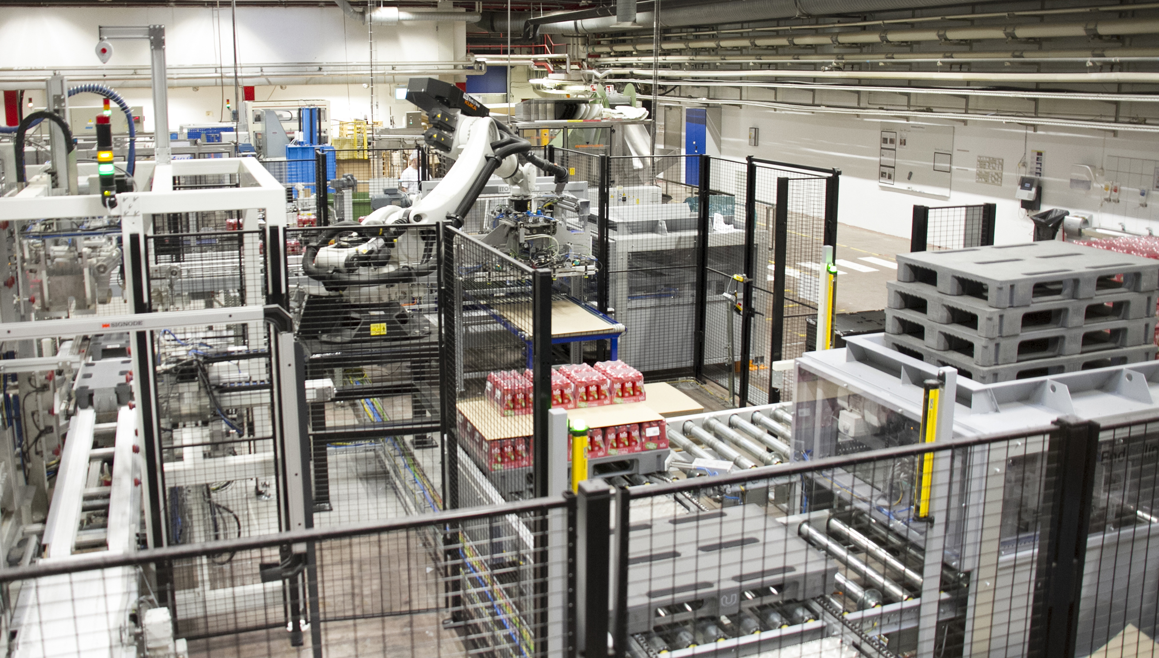 Robotpalletering Orkla Foods
