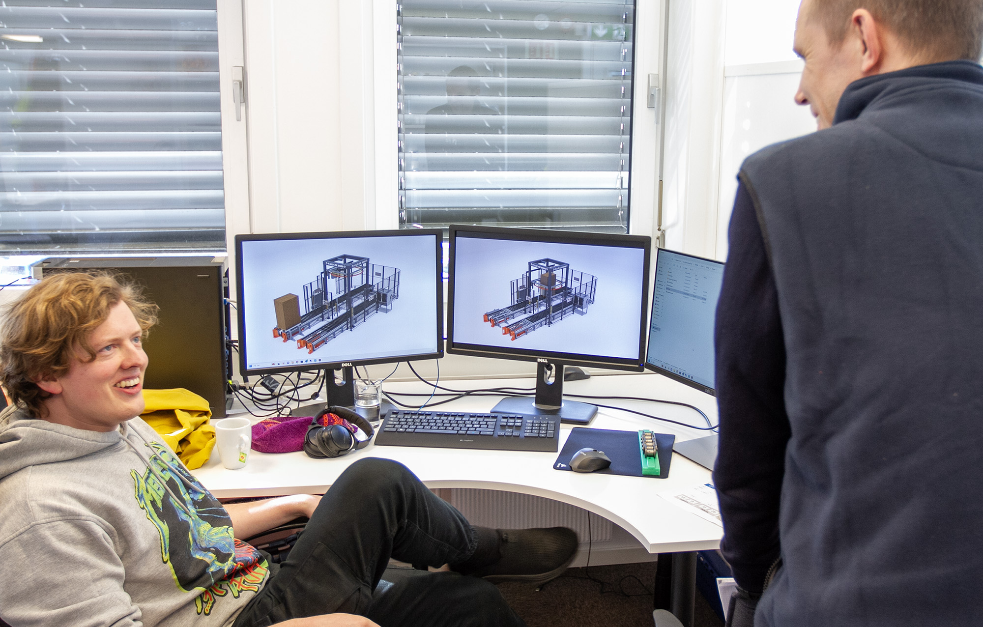 3D-animation av lager och automation